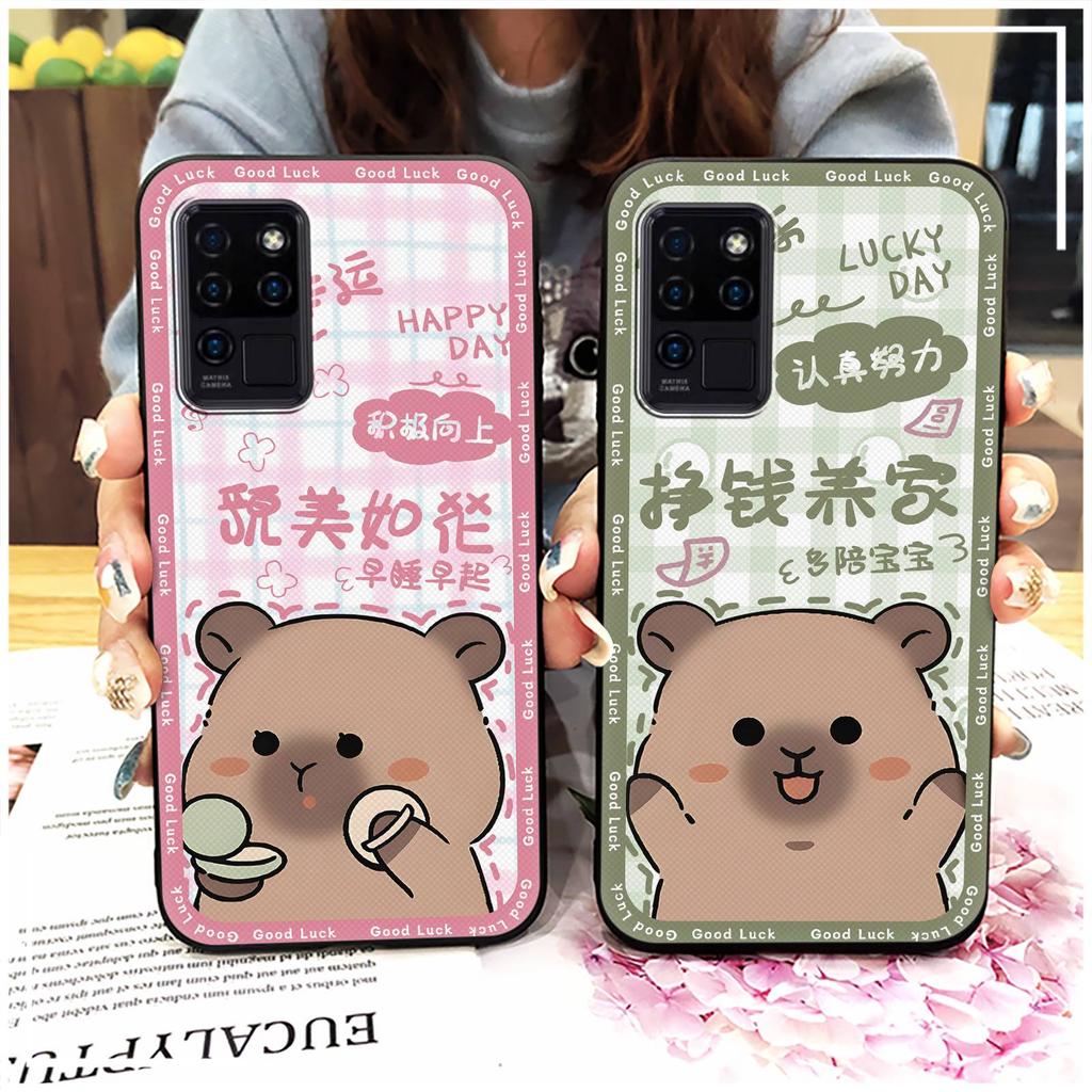 Back Cover Silicone Phone Case For Oukitel C21 Durable Phone Pouch Dirt-resistant Graffiti Full wrap Cute Anti-dust TPU