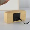 Smart Voice-Controlled LED Wooden Clock with Temperature & Humidity Display