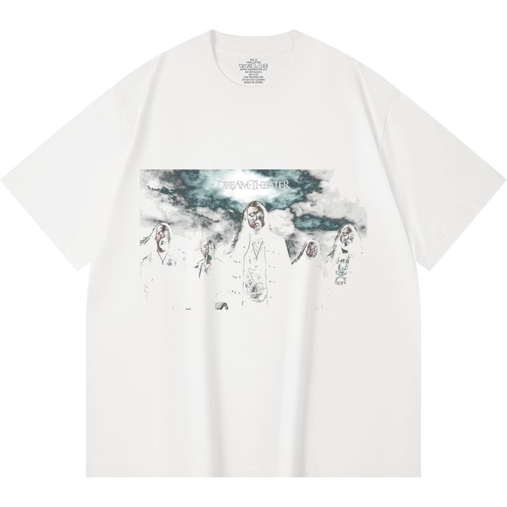 230 g/m² 100% Baumwolle Heavy Metal T-Shirt Rockband Beliebte Musik Druck Unisex Schweres Baumwoll-T-Shirt