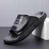 Fashion Summer Cow Leather Slippers for Men Solid Color Fashion Casual Flip Flops Male Abrasion Resistant High Quality Slipper Shoes Man