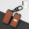 Metal Leather Car Key Case Cover For Geely Galaxy Ex5 E5 L6 L7 Emi No.1 Proton E.Mas 7 5 E8 Starry 8 Protector Accessories