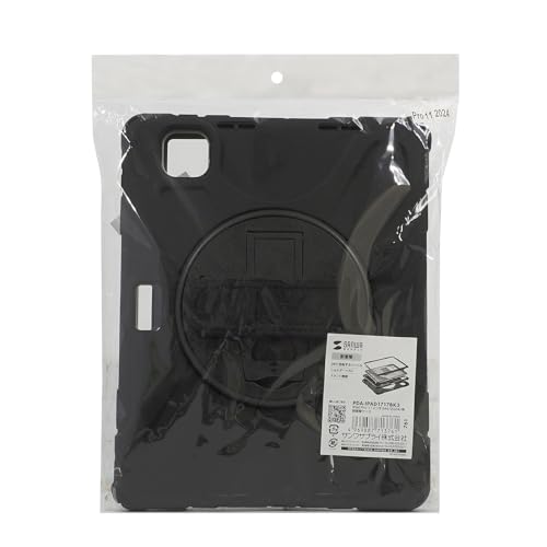 Sanwa Supply PDA-IPAD1717BK3 Shockproof Case for iPad Pro 11-inch (M4/2024)
