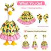Porch Statue Costume Set for School Season Display with Polyester Fabric Outfit for Entryway Yard Garden and Front Door Accent Use