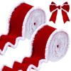6.3cm Christmas Decoration DIY Ribbon Fabric Craft Velvet Bow Ribbon