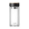HAERS Double Wall Tea Infuser Glass Cup