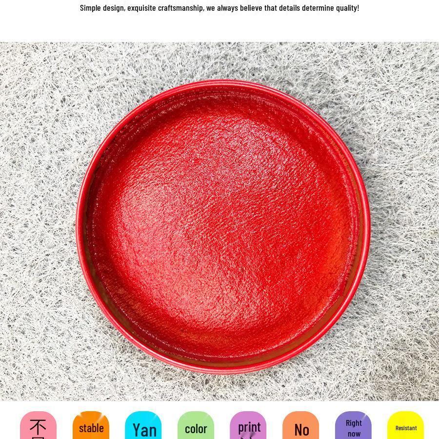 Extra Large Cinnabar Inkpad with Iron Box for Calligraphy, Painting, and Fingerprint Applications