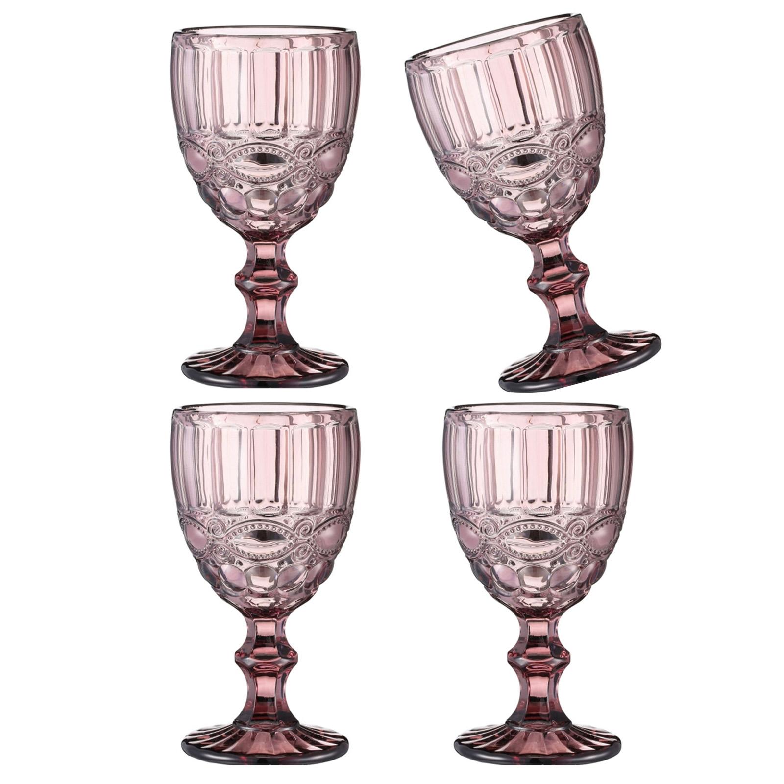 

Набор из 4 элегантных бокалов для шампанского с тиснением, свадебная стеклянная посуда, бокалы для вина, чашки, посуда для напитков для торжества D