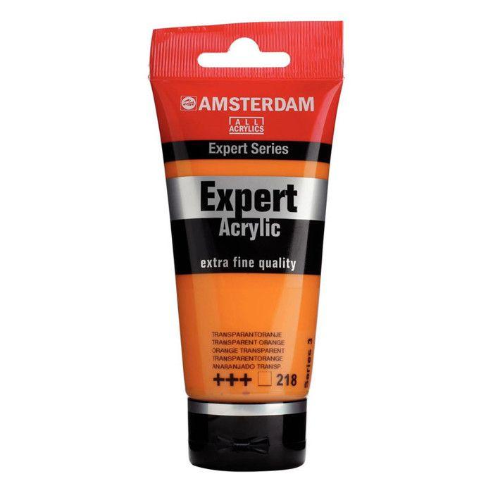 Peinture acrylique - Royal Talens - AMSTERDAM EXPERT - 75ml - Transparent Orange - Professionnel