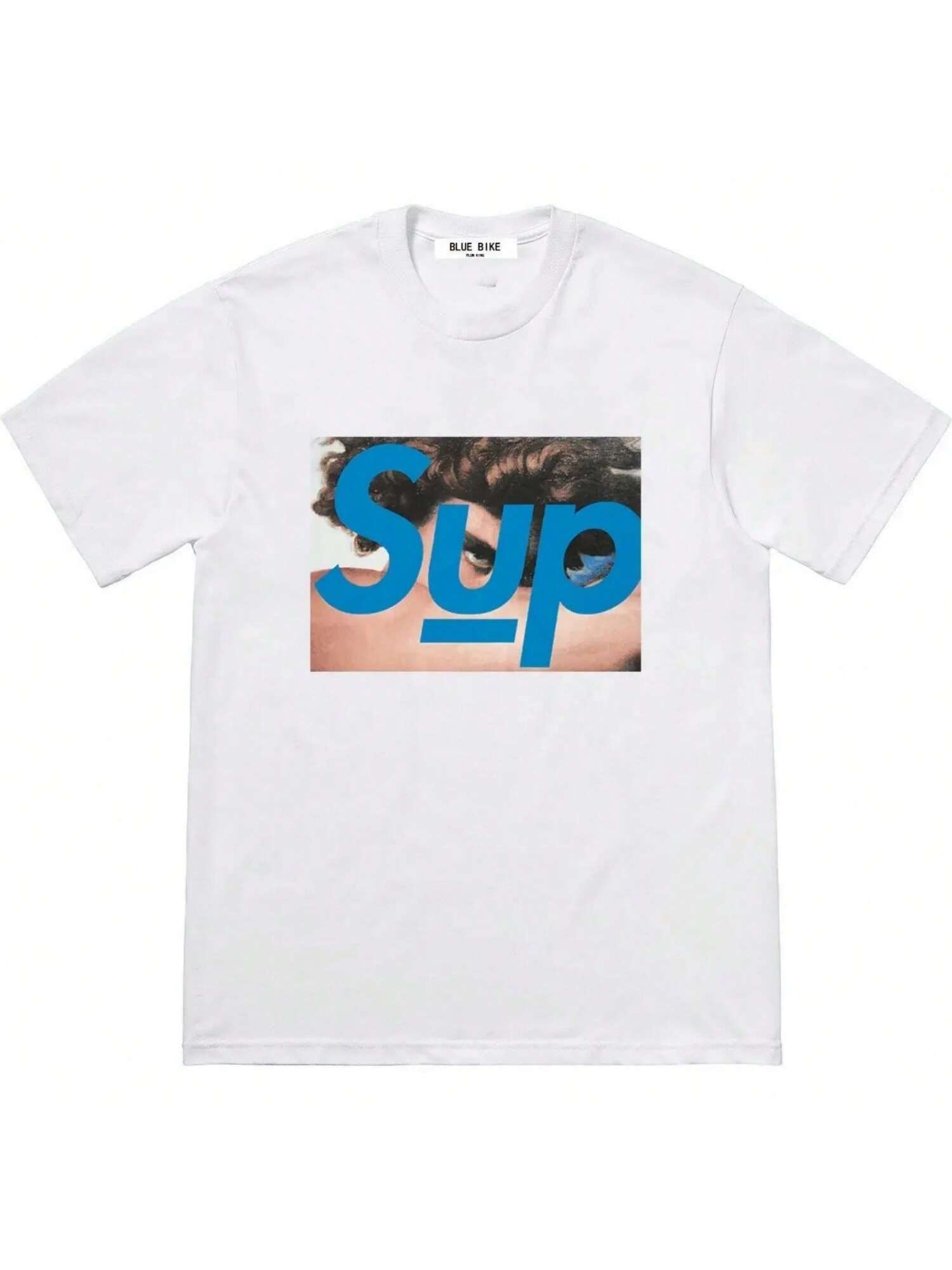 Summer  Phantom Letter Printing T-Shirt Joint  Large Letter Pattern Short Sleeve Women s S разноцветный