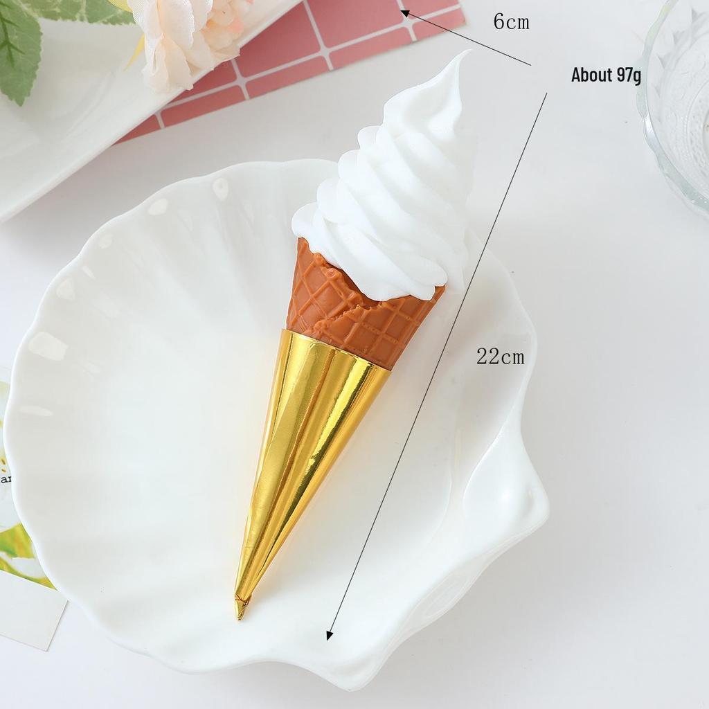 Simulated Ice Cream Dessert Cones & Cold Drink Models for Display & Photography