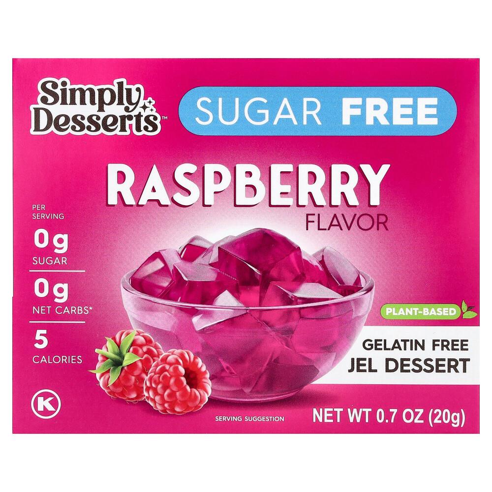 Natural Simply Delish Natural Gel Dessert Raspberry 20g (0.7oz)