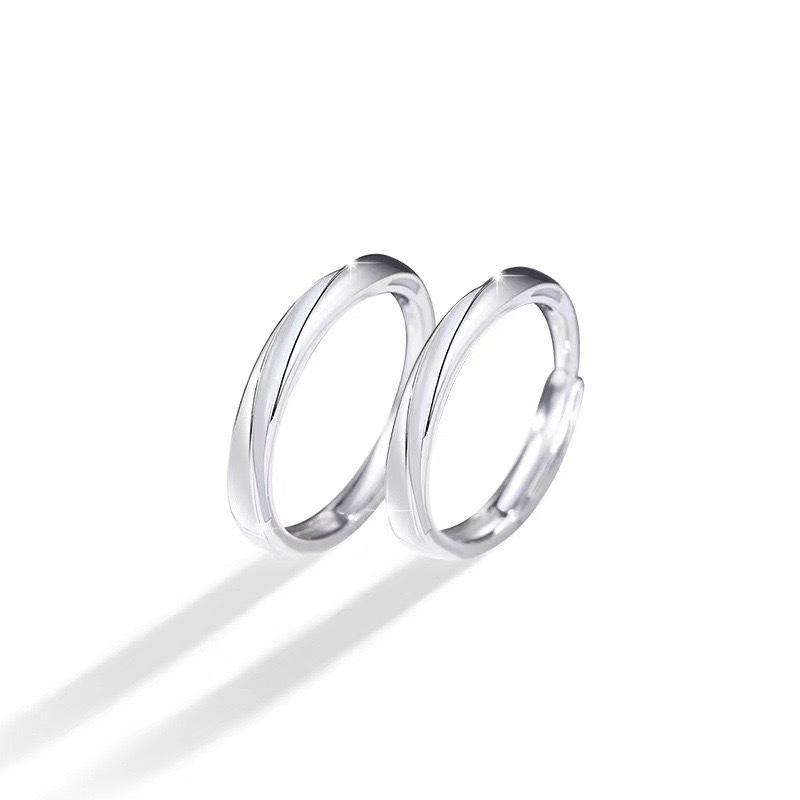 Luminous Mobius Ring, Couple Ring, Men's and Women's Pair Ring, Fashionable Versatile Plain Ring, Sweet Ins Style Jewelry.