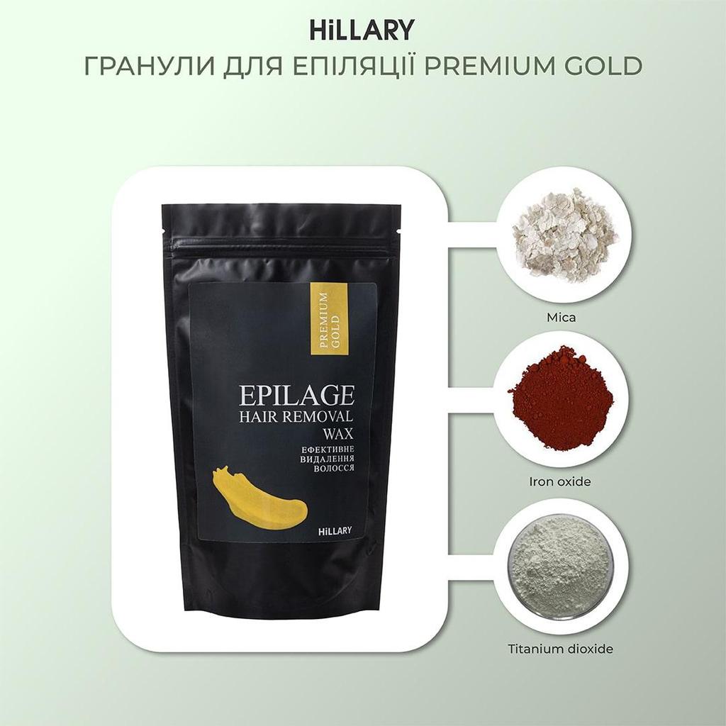 Granulat zur Haarentfernung Hillary Epilage Premium Gold