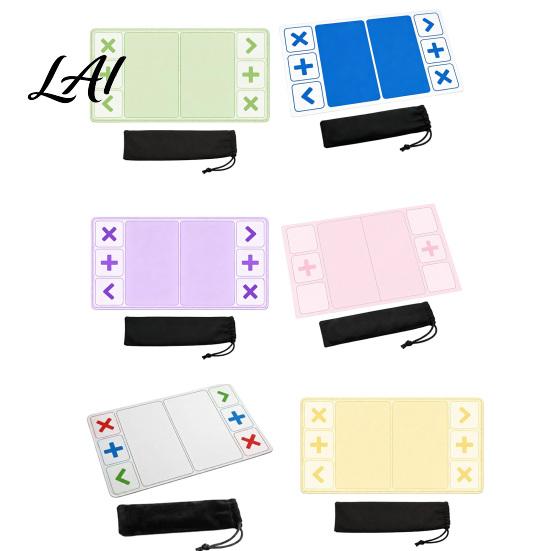Desktop Exchange Organizer Fidget Trading Board Mat with Storage Bag 12x24 Inch Toy Game Accessories Pad Portable Playmat Divided Zones for