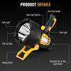 BEFAMALI Rechargeable Spotlight, 2000000 Lumens Super Bright Led Spotlights Flashlight with Cob Light & Foldable Tripod, Spot Lights Long Runtime,