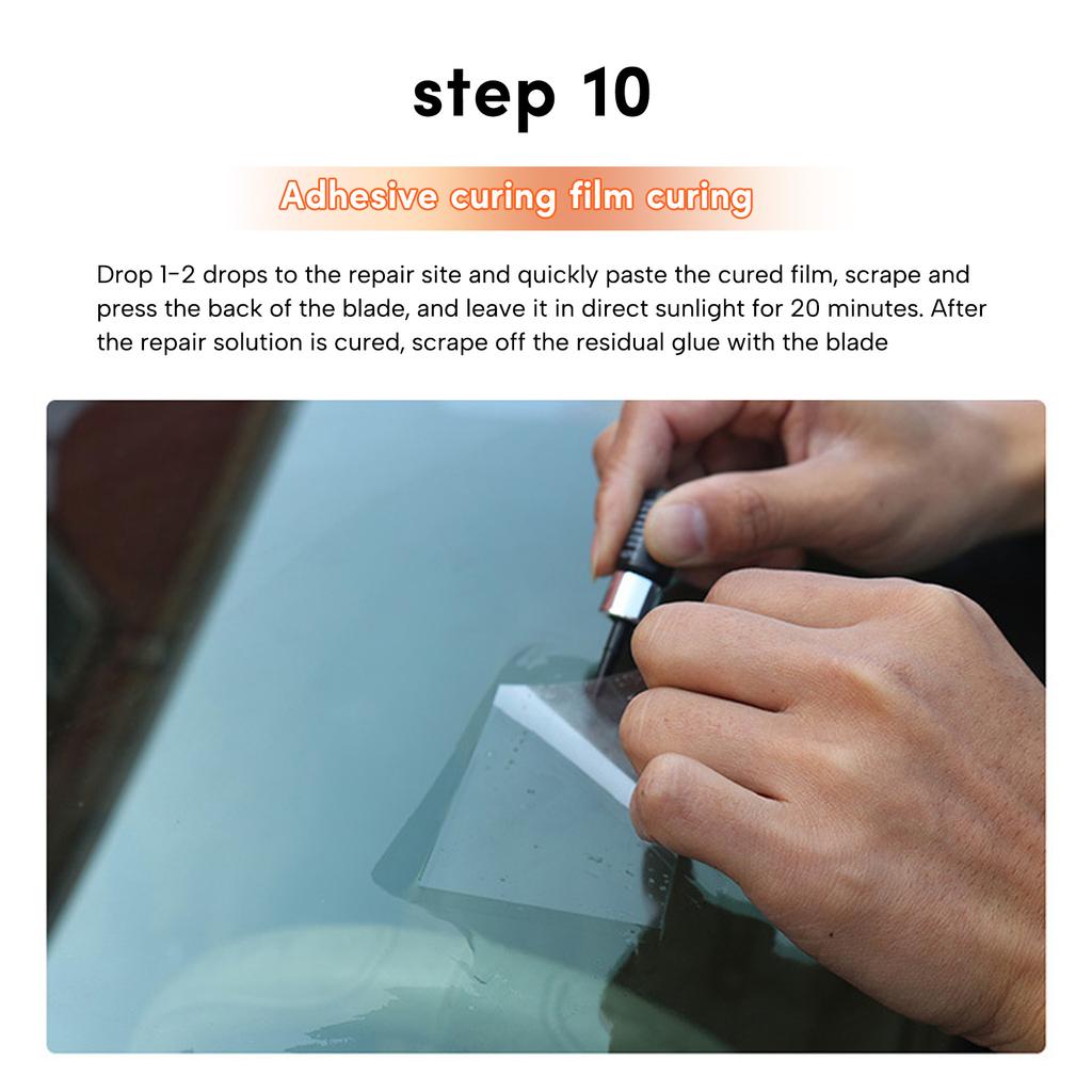 Car Windshield Repair Glass Crack Repair Tool with Pressure Syringes Fix Glass Windshield Crack Chip Scratch Tool