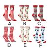 Xmas Gift Cotton Knit Novelty Christmas Socks Man Woman Lady Santa Stockings Santa Claus