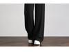 Tall Women's Black Drape Casual Wide-Leg Trousers - Spring/Autumn 2026