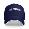I Had Potential Project Hail Mary Sun Baseball Cap  Spring Classic Trucker Hat For Unisex-Teens Running Hippie Baseball Caps