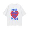 Divertente T-shirt Spagnola More Amor Por Favor con Grafica a Cuore, Carina Casual Manica Corta in Cotone, Regalo per San Valentino Streetwear