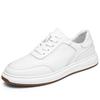 The first layer of cowhide autumn new versatile little white shoes men's leather breathable casual shoes men's trend thick baseplate shoes