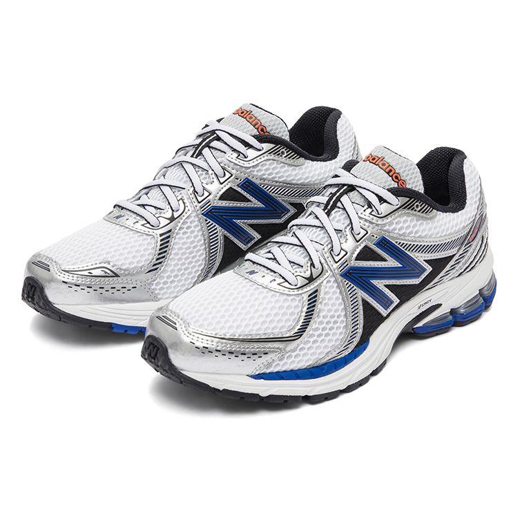 New Balance 860v2 OG White Silver Blue Unisex Sneakers Metallic-Silver ML860XB