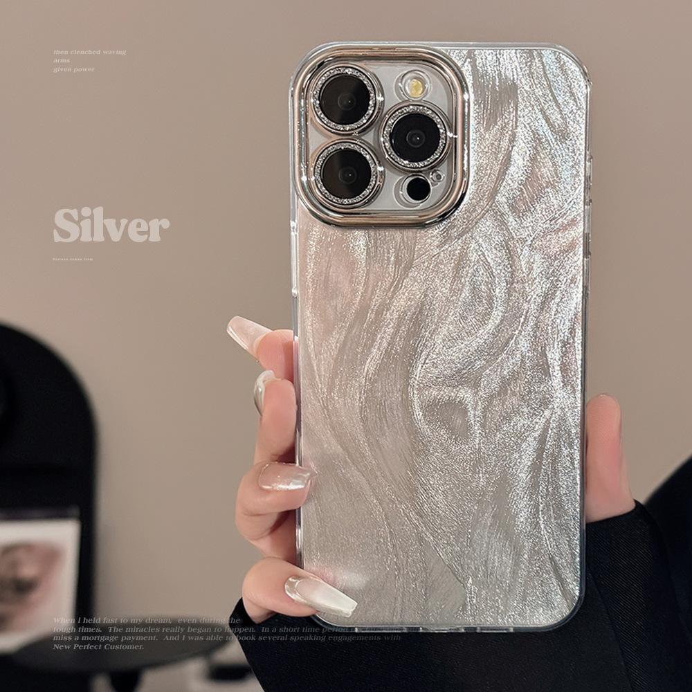 Feather Laser Phone Case Suitable for 14 Apple 17 Promax Lens Film Iphone15 Anti-fall 16 High End Sense 11