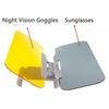 Car Sun Visor Extender Clip On Anti Glare 2 in 1 Night Day HD Anti Glare Dazzling Goggle UV Blocker for Day Night Vision Clear
