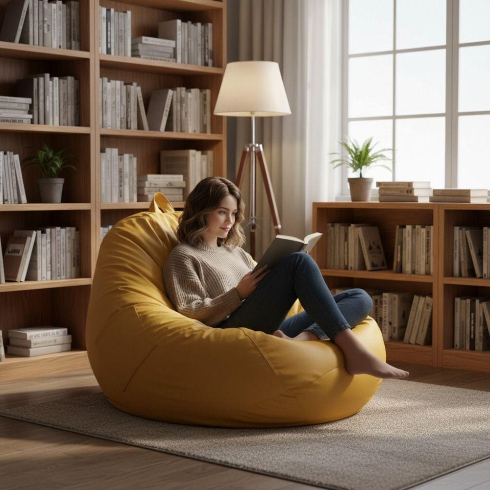 Wasserdichte Sitzsack-Sofa-Abdeckung mit Griff und Tasche Puff-Sofa-Abdeckung Faul-Sofa-Abdeckung Kinder