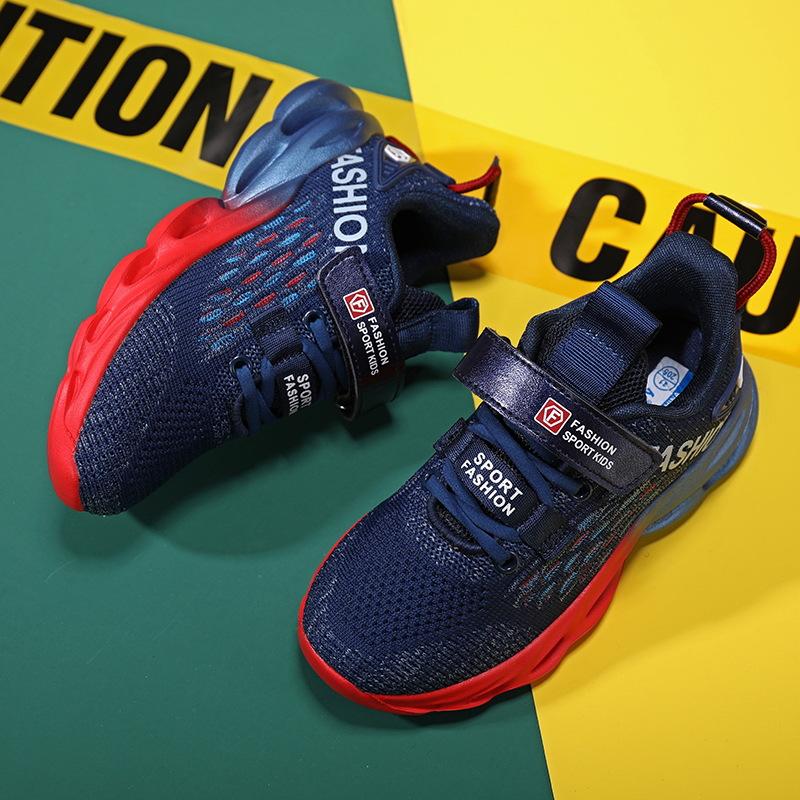 Classmates Boys Sneakers Spring Middle and Older Children's Breathable Mesh Shoes Children's Running Shoes