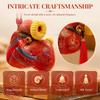 Chinese Style Key Pendant Polyester Fiber Plush Toy Ornament Cute Sheep Plush Doll  Festival Use