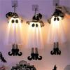 Halloween LED Specter Lights - DIY Hanging Ornaments Battery-Operated with Included Batteries for Trees, Porches, and Windows