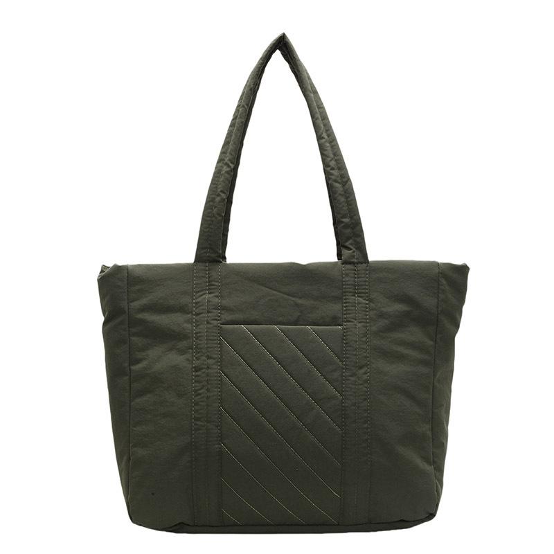 New large-capacity underarm commuter bag cotton bag simple casual tote bag fashionable versatile shoulder bag
