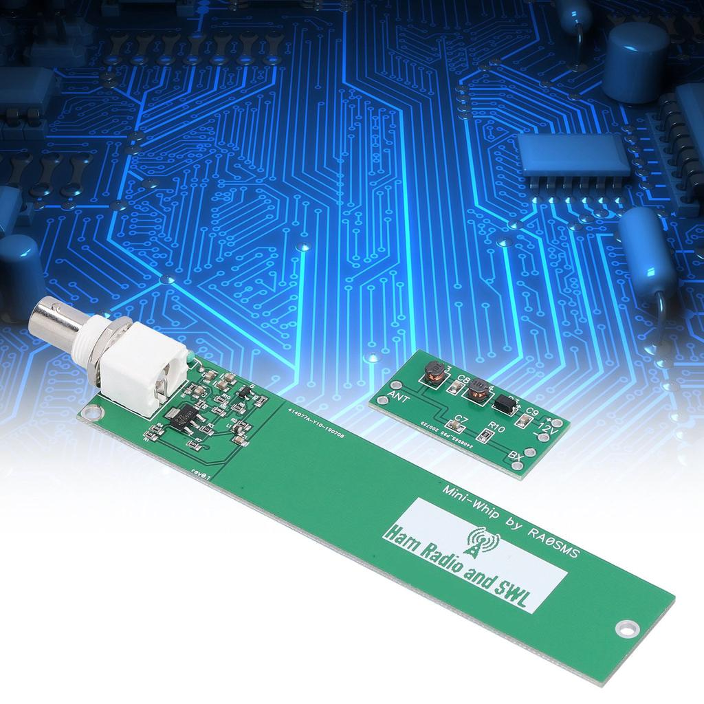 2 Stück Aktives Antennenmodul Mini Whip Board 10kHz‑30MHz Elektrische Bauelemente Set Kit
