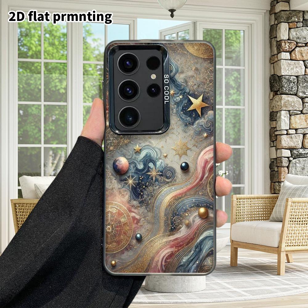 Phone Case: 2D Flat Samsung Galaxy A34 A35 M05 M06 S20 S22 S21 FE Plus 5G Protective Case, Couple Style, Artistic Design, Christmas and Halloween Gift