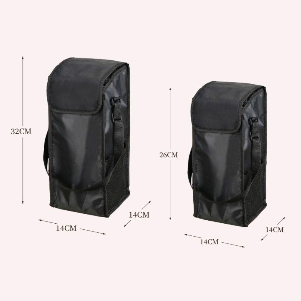 New Large Capacity Vacuum Thermal Bag Black Aluminum Film Insulated Lunch Bag Thickened Insulated Bag