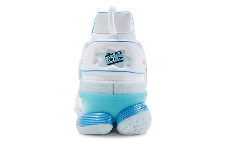 Li Ning Speed 7 Premium PE Abrasion Resistant Breathable Low Top Basketball Shoes Men's White Blue Pink ABAR017-C