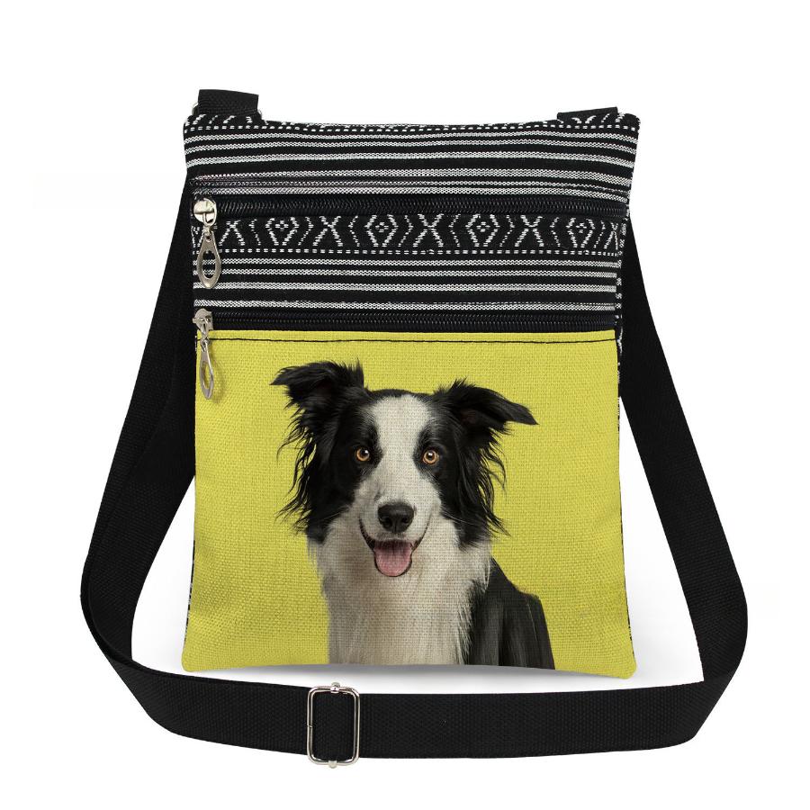 1PC Cat,dog Print Tote Bags Women Shoulder Handbags Postman Package 6931