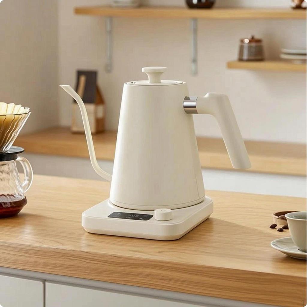 Electric Gooseneck Kettle Temperature Control 1200W Appliance for