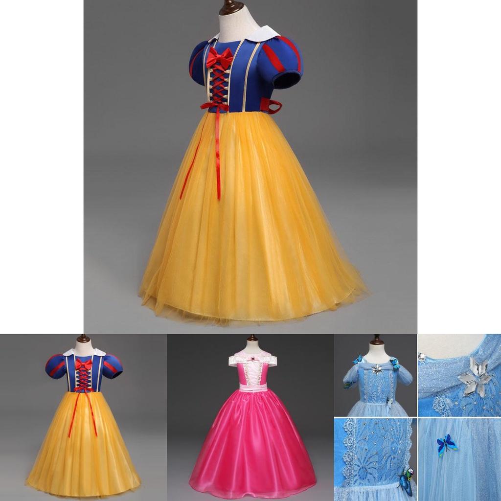 Elegantes Prinzessinnenkleid für Mädchen Perfekt für Cosplay- und Halloween-Partys