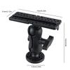 Fish Finder GPS Bracket Wear Resist 360 Degree Swivel Fish Finder Rack GPS Plate Fish Finder Mount Base for Marine Boat Kayak