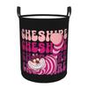 Funny Cheshires Cat Laundry Hamper Large Clothes Storage Basket Toy Bin Organizer for Nursery