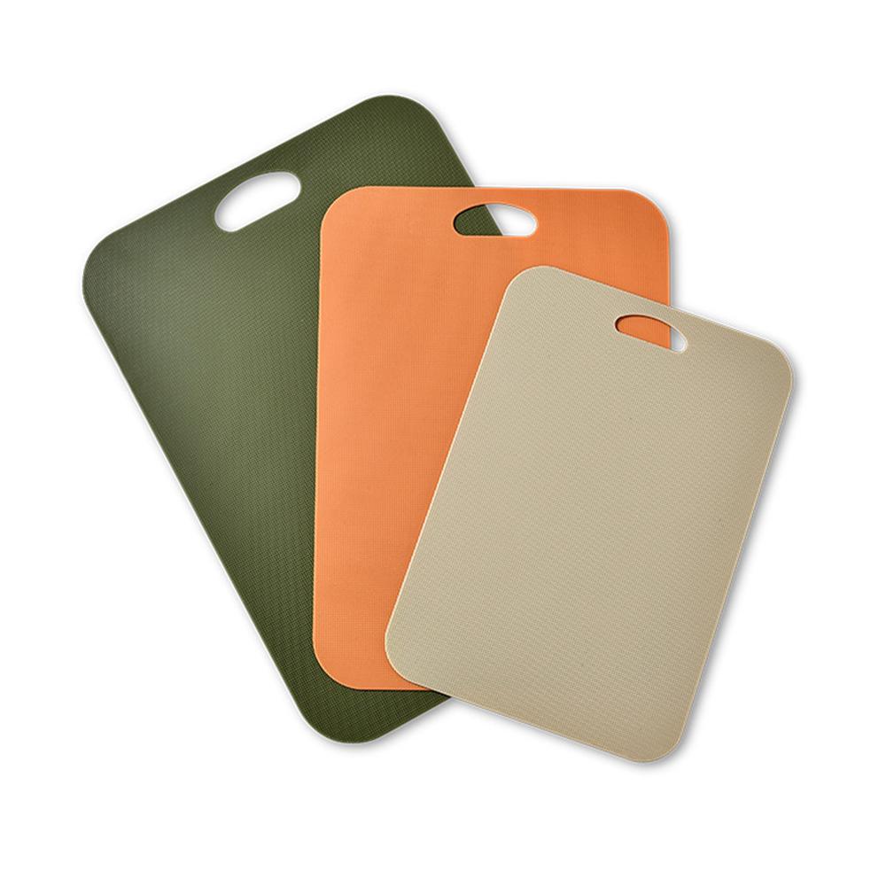 1/3Pcs Kitchen Tools Multicolor Easy To Clean Nonslip Plastic Chopping Board Food Cutting Block Mat Tool Kitchen Cook Supplies