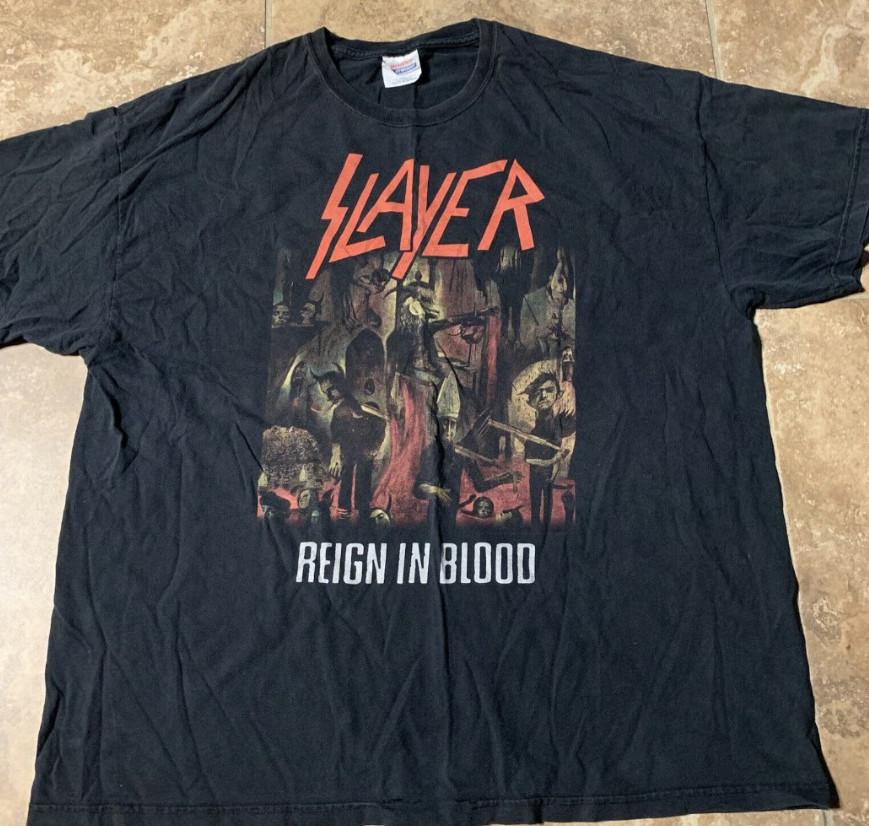 Vintage Slayer Reign In The Blood 1986-1987 T-Shirt Unisex T-Shirt L