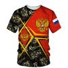 Russia Men's T-shirt Summer Casual Round Collar Russian Flag Short-sleeved Tops Tees Men Clothing Oversized T Shirts Streetwear