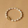 Hengsheng 5-6mm Rice Shape Freshwater Pearl Bracelet for Women OT Buckle 16cm 18cm 20cm Bracelet Jewelry Gift 2025 New Arrivals
