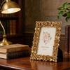 Retro Picture Frame,Decorative Photo Frame Antique White Ornate Rectangles Photo Frame for Tabletop and Wall Display