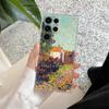 Van Gogh Almond Blossoms Sunflower Starry Phone Case For Samsung Galaxy S25 S24 S23 S21 Ultra S20 FE S22 Plus A55 5G Clear Cover