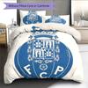 Juego de edredón y fundas de almohada del club de Oporto Decoración del hogar Regalo de cumpleaños (1 * funda nórdica + 2 * fundas de almohada, sin núcleo)