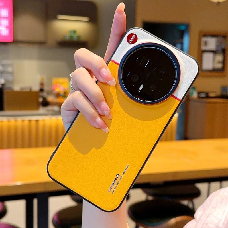 For Huawei Honor Magic8 Magic 8 7 6 Pro RSR Contrast Color Matte Leather Raised Lens Protection Soft Phone Grip Back Case Cover
